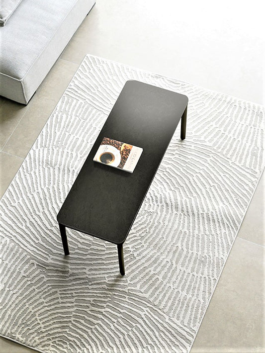 Heel S - Minimalist Premium Porcelain Coffee Table - Oxide Black / Bronze
